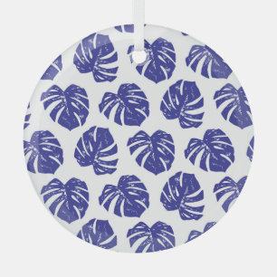 Blätter von Palmen: Naturmuster Ornament Aus Glas