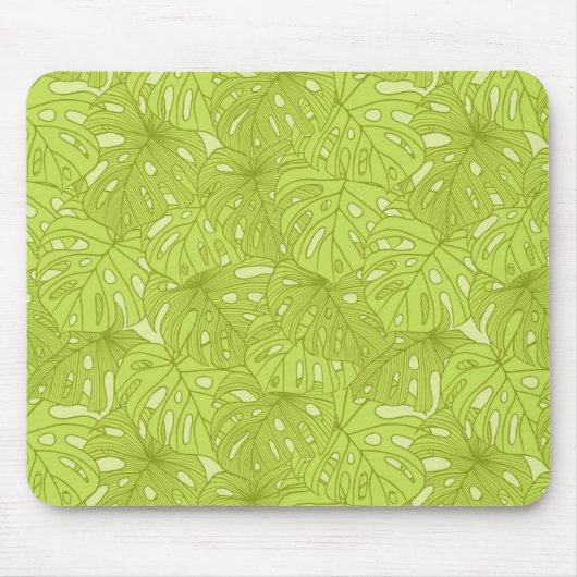 Blätter von Palmenbaum Mousepad (Vorne)