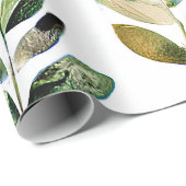 Blätter von Pastel earth Geschenkpapier (Rolleneckpunkt)