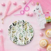 Blätter von Pastel earth Pappteller (Party)