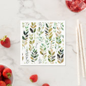 Blätter von Pastel earth Serviette (Beispiel)