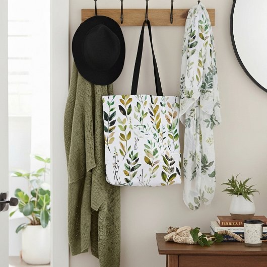 Blätter von Pastel earth Tasche