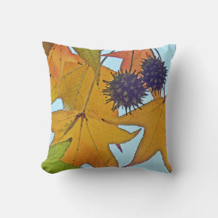 BLÄTTER VON SCHWEIZEN BAUMEN UND OBST-/HALBPILLOW KISSEN