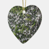 Blätter von Sträuchern im Park Keramik Ornament (Links)