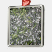 Blätter von Sträuchern im Park Ornament Aus Metall (Links)