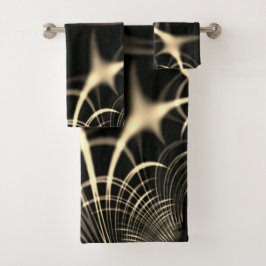 Blätter von trockenem Gras oder gekrönten Dornen?  Badhandtuch Set