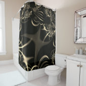 Blätter von trockenem Gras oder gekrönten Dornen? Duschvorhang (Beispiel)