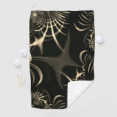 Blätter von trockenem Gras oder gekrönten Dornen? Golfhandtuch (Insitu)