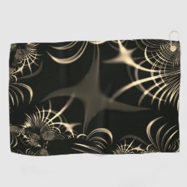 Blätter von trockenem Gras oder gekrönten Dornen?  Golfhandtuch