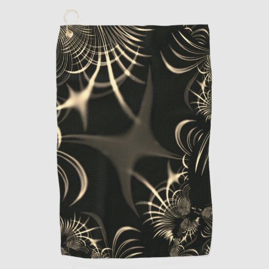 Blätter von trockenem Gras oder gekrönten Dornen?  Golfhandtuch (Vorderseite)