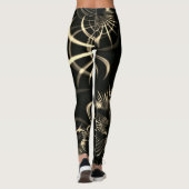 Blätter von trockenem Gras oder gekrönten Dornen? Leggings (Rückseite)