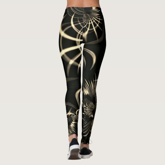 Blätter von trockenem Gras oder gekrönten Dornen? Leggings (Rückseite)