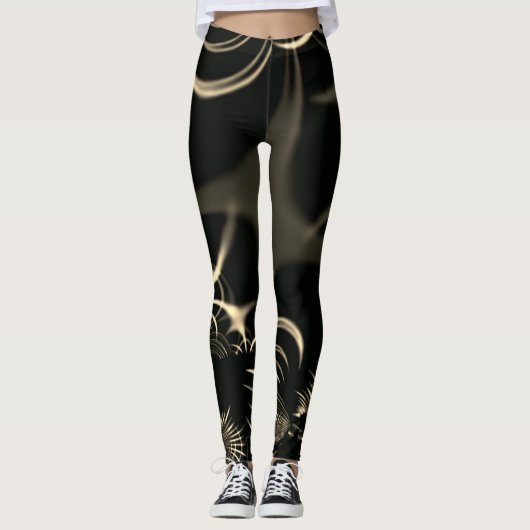 Blätter von trockenem Gras oder gekrönten Dornen?  Leggings (Vorderseite)