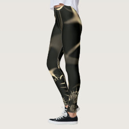 Blätter von trockenem Gras oder gekrönten Dornen?  Leggings