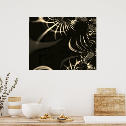 Blätter von trockenem Gras oder gekrönten Dornen? Poster (Küche)