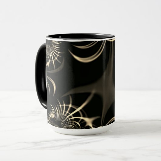 Blätter von trockenem Gras oder gekrönten Dornen? Tasse (Vorderseite Links)