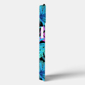 Blätter von tropischen hawaiianischen aquamarinen Case-Mate iPhone hülle (Rückseite / Rechts)