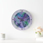 Blätter Wandleuchte Große Wanduhr (Zuhause)
