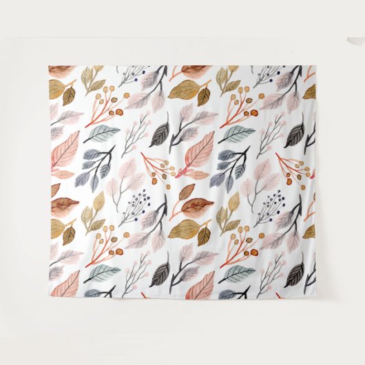 Blätter Wandteppich (Vorderseite (Horizontal))
