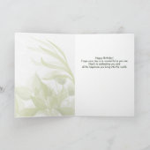 Blätter Wasserfarbe Geburtstag Karte (Innenseite)