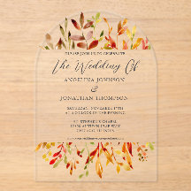 Blätter Wasserfarbe Herbst Chic Hochzeit im Herbst