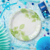 Blätter Wasserfarbe Pappteller (Party)