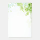 Blätter Wasserfarbe Post-it Klebezettel (Vorderseite)