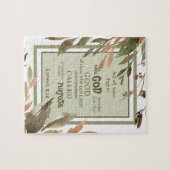 Blätter Wasserfarbe Römer 8:28 Bibelverse Puzzle (Horizontal)