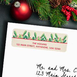 Blätter Wasserfarben Berries Elfenbeinküste Weihna