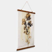 Blätter Wasserfarben Kunst, Dichtung und Musik Wandteppich Mit Holzrahmen (Gewinkelt)