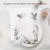 Blätter Wedding Vellum Pergament Einladungen