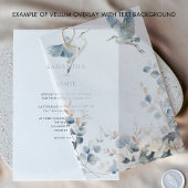 Blätter Wedding Vellum Pergament Einladungen