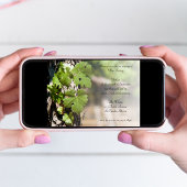 Blätter Weintrauben Party Weinverkostung Einladung