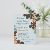 Blätter werden vertrieben! einladung (Stehend Vorderseite)