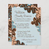 Blätter werden vertrieben! einladung (Vorne/Hinten)