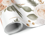 Blätter zum Abpacken von Pfirsichblättern Geschenkpapier (Rolleneckpunkt)