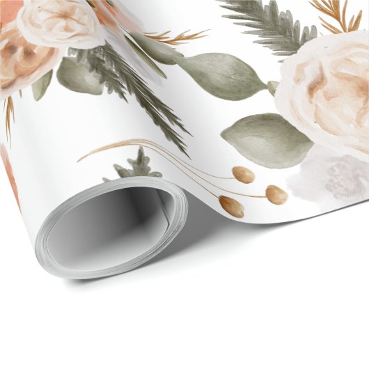 Blätter zum Abpacken von Pfirsichblättern Geschenkpapier (Rolleneckpunkt)