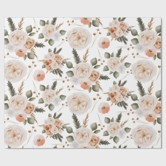 Blätter zum Abpacken von Pfirsichblättern Geschenkpapier (Flach)