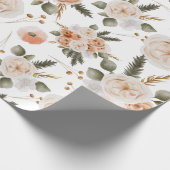 Blätter zum Abpacken von Pfirsichblättern Geschenkpapier (Ecke)