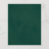 Blätter zum Emerald Budget Wedding Menu (Rückseite)