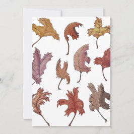 Blätter zum Tanzen Einladung Flachkarte