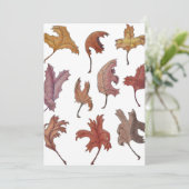 Blätter zum Tanzen Einladung Flachkarte (Stehend Vorderseite)