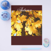 Blätter zum Thema "Gelbe Fall" im Herbst Flyer (Einzeln)