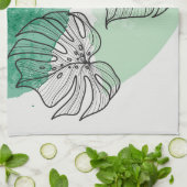 Blätter zur Pflanze Geschirrtuch (Gefaltet)