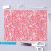 Blätter zur Pflanze Tropical Pink Monstera Seidenpapier (Handwerk)