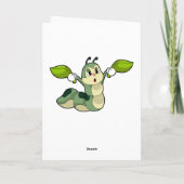 Blätter zur Raupe Karte (Rückseite)