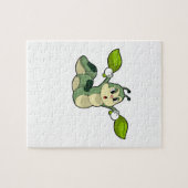 Blätter zur Raupe Puzzle (Horizontal)