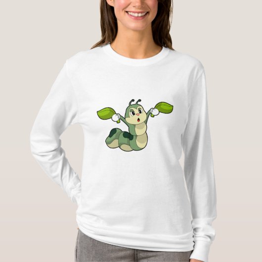 Blätter zur Raupe T-Shirt (Vorderseite)