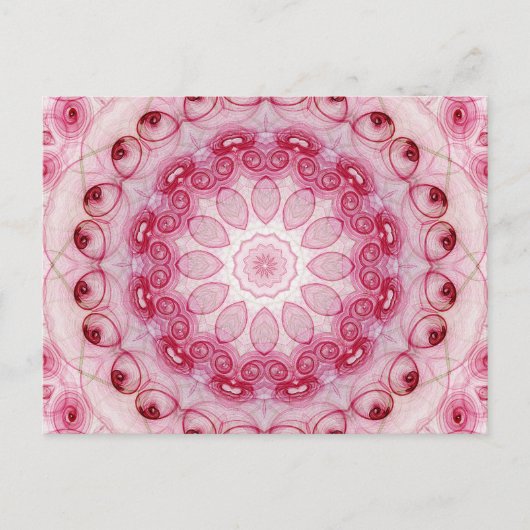 Blätter zur Rose Postkarte (Vorderseite)