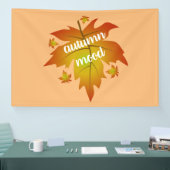 Blätter zur Stimmungstyp im Herbst Banner (Messe)